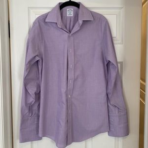 Brooks brothers mens French dress cuff shirt. Regent fit. Non iron